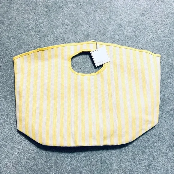 Shiraleah Lolita Striped Tote (Yellow) - Picture 3 of 5